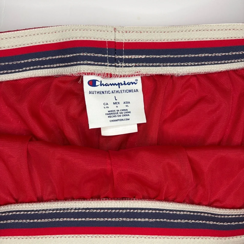 New Champion Red Athletic Mesh Shorts